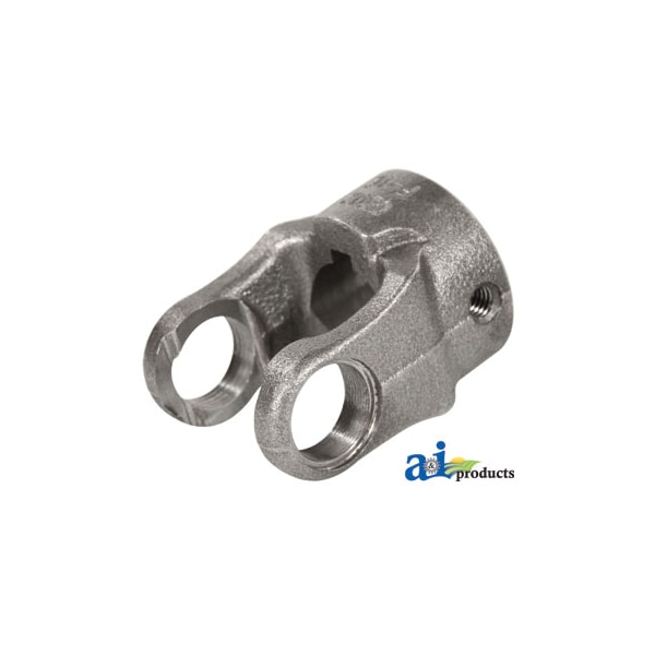 Round Bore Implement Yoke (w/ Double Keyway & Set Screw) 3" x3" x3"